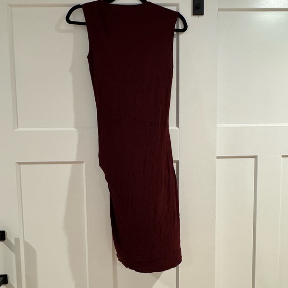 All Saints Deep Red Midi Dress - Picture 3 of 3
